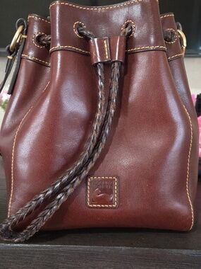 Small Hattie Florentine Drawstring Shoulder Crossbody by Dooney and Bourke